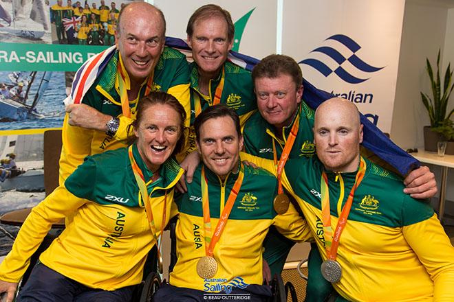 Australian Paralympic Sailors return home Sydney © Australian Sailing Team / Beau Outteridge